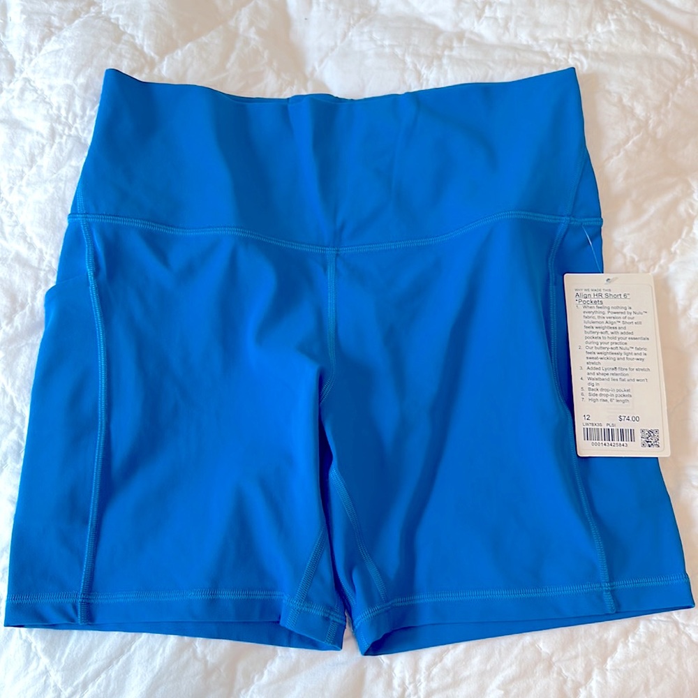 Lululemon Align Shorts with pockets 6”